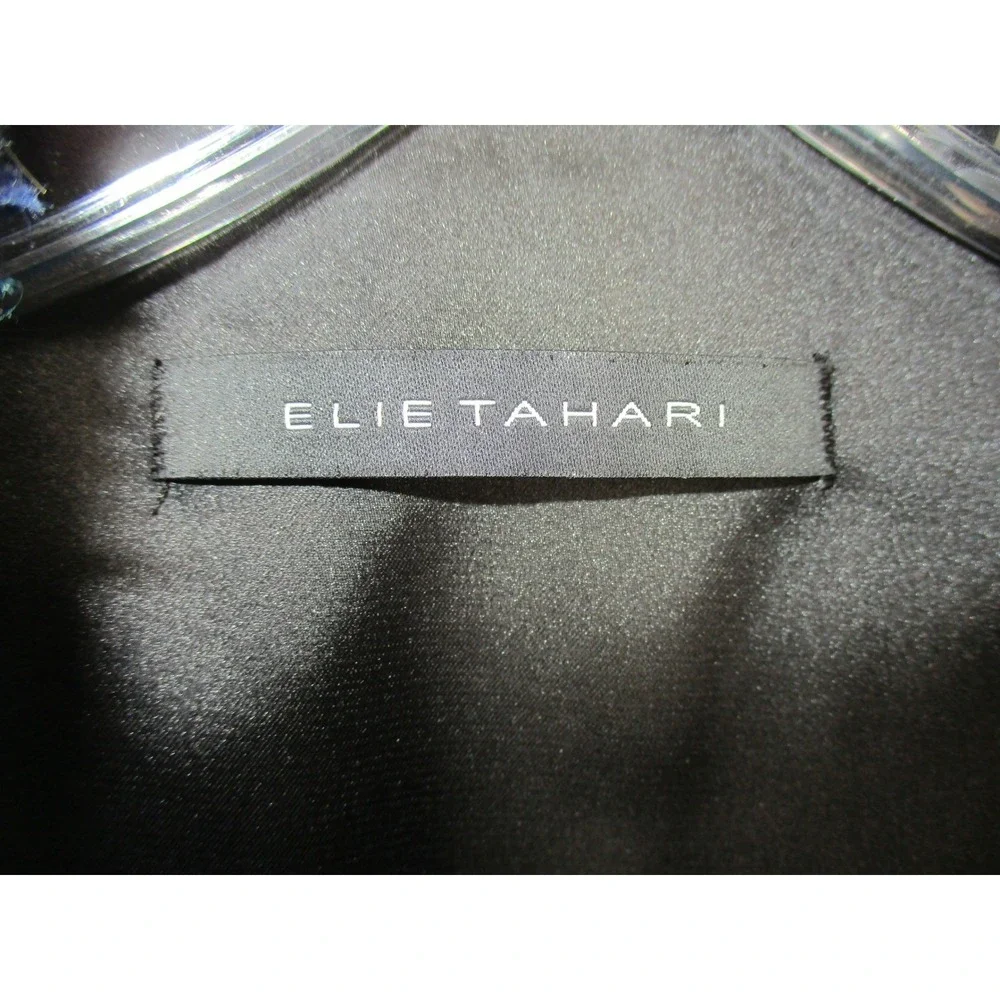 Elie Tahari Jacket Womens Size 2 Wool Blend Tweed Moto Full Zip Pockets Office